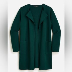 JCrew Juliette collarless sweater-blazer